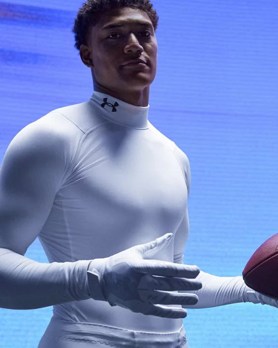 ColdGear Mens Compression Mock Long Sleeve - Image 2