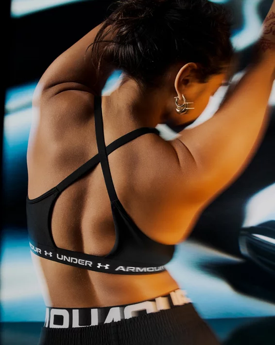 UA Crossback Low Womens Sports Bra - Image 2