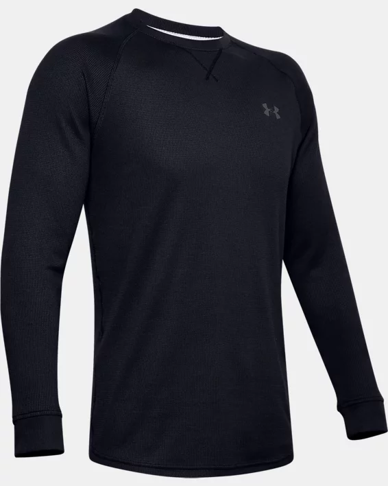 UA Waffle Mens Crew Long Sleeve - Image 5