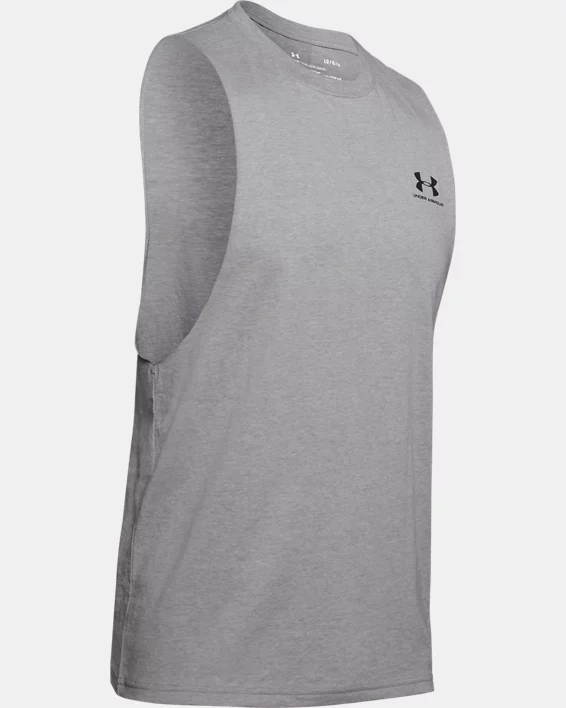 UA Left Chest Cut-Off Mens Tank - Image 4