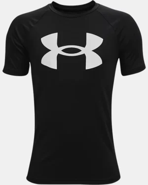 UA Tech Big Logo Boys Short Sleeve