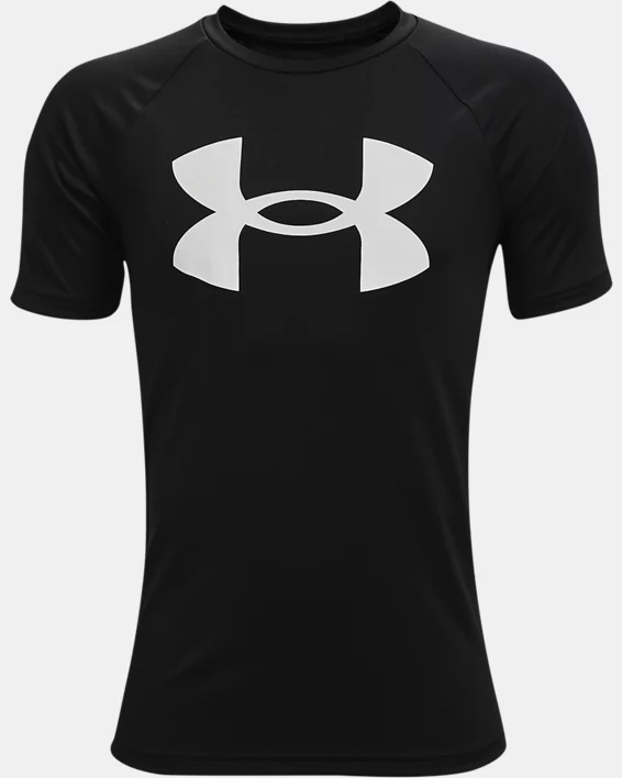 UA Tech Big Logo Boys Short Sleeve