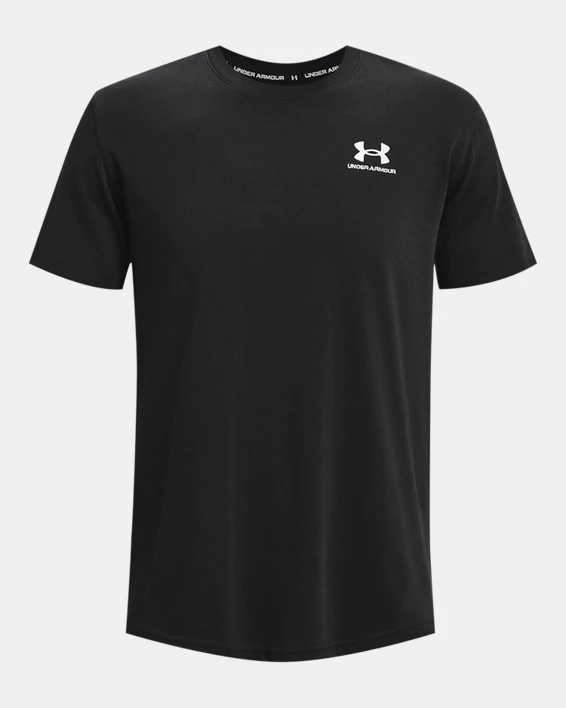 Mens UA Logo Embroidered Heavyweight Short Sleeve Mens Short Sleeve - Image 5