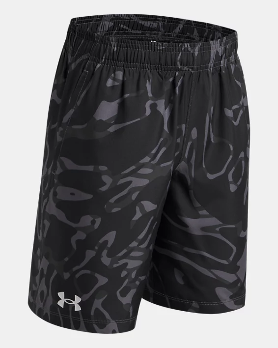 UA Tech Woven Printed Boys Shorts - Image 3
