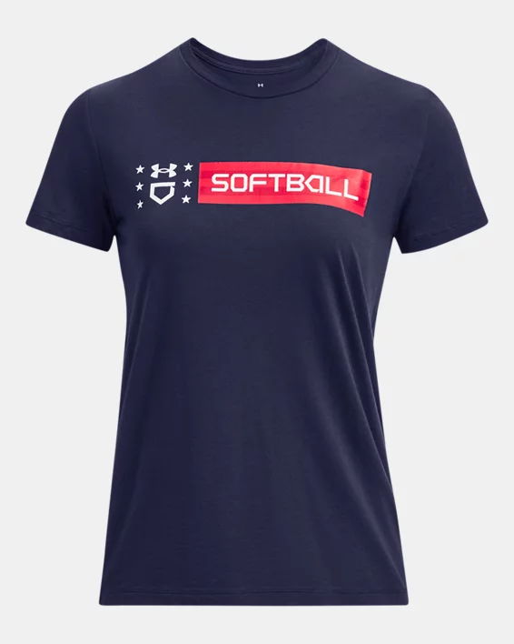 UA Freedom Wordmark Womens Short Sleeve - Image 5