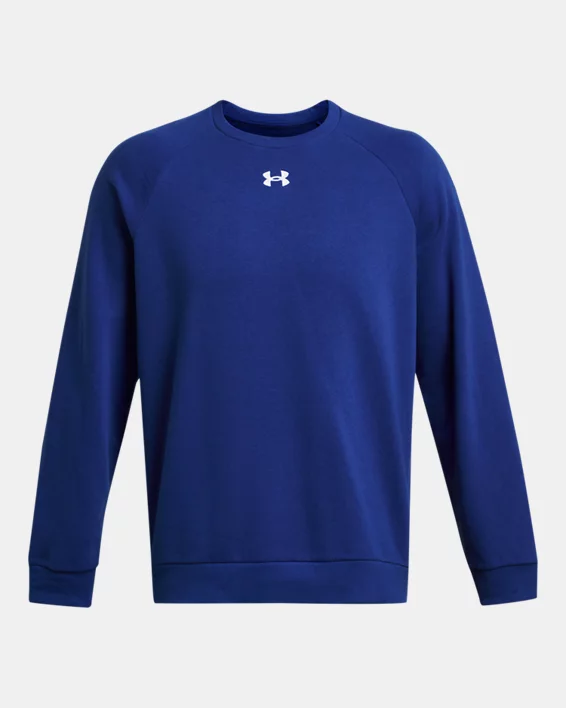 UA Rival Fleece Mens Crew - Image 4