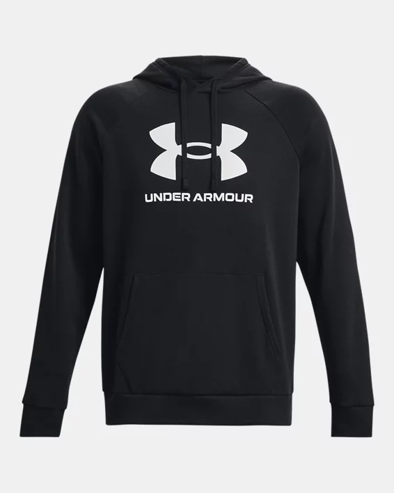 UA Rival Fleece Mens Logo Hoodie - Image 4