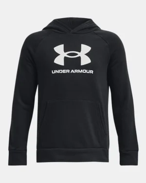 UA Rival Fleece Big Logo Boys Hoodie