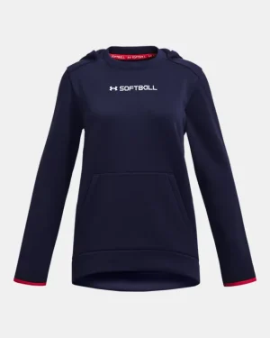 Armour Fleece Girls Softball Hoodie