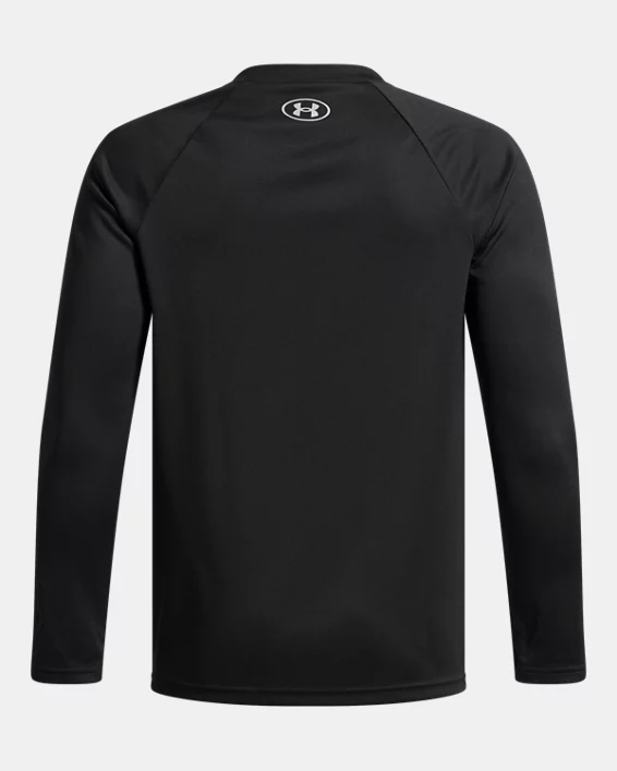 UA Tech Hybrid Print Boys Long Sleeve - Image 2