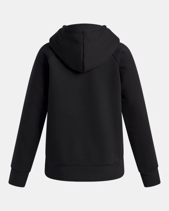 UA Rival Fleece Big Logo Print Fill Girls Hoodie - Image 2