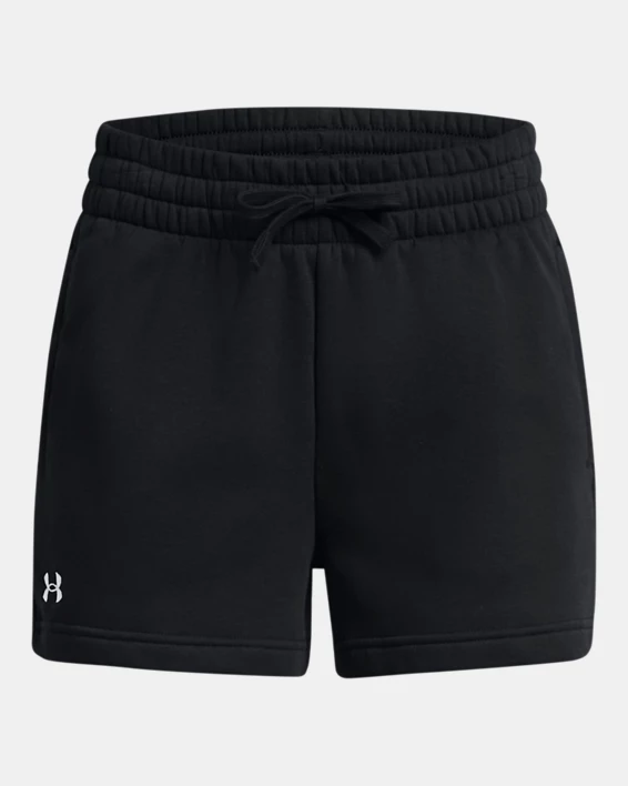 UA Rival Fleece Womens 3.5 Shorts - Image 6