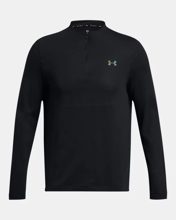 UA Vanish Elite Seamless Mens Zip - Image 5
