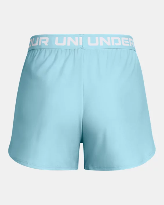 Womens UA Tech Print Inset 3 Shorts - Image 6