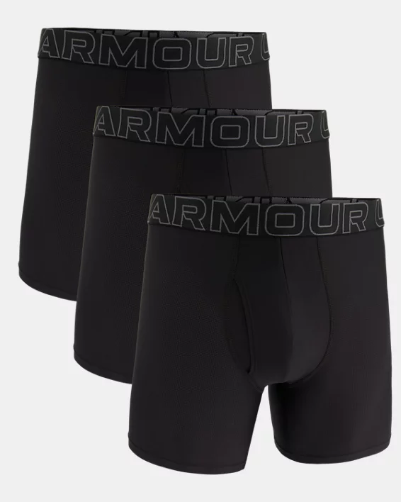 UA Performance Tech Mesh Mens 6 3-Pack Boxerjock - Image 3