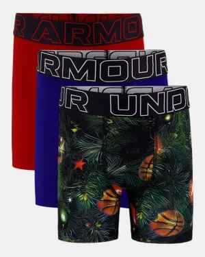 UA Performance Tech Printed Boys 4 Boxerjock