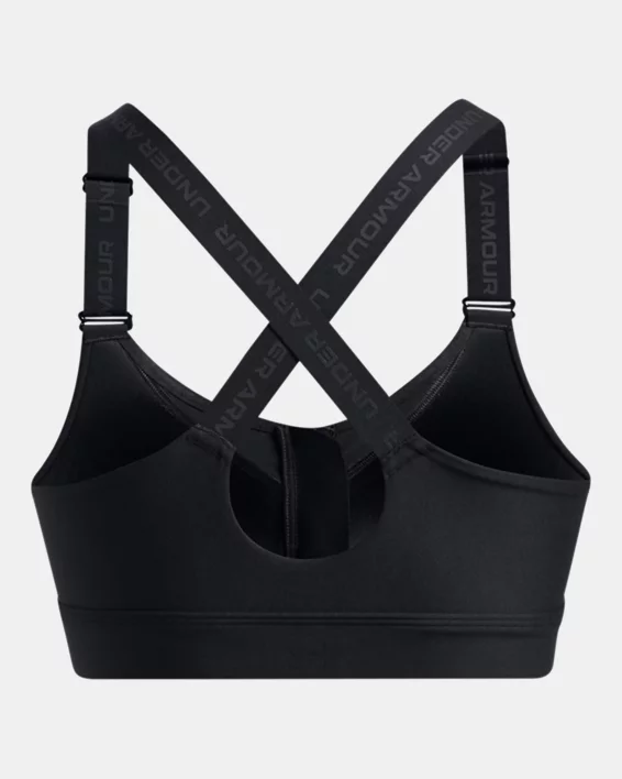 UA Infinity 2.0 High Zip Womens Sports Bra - Image 7