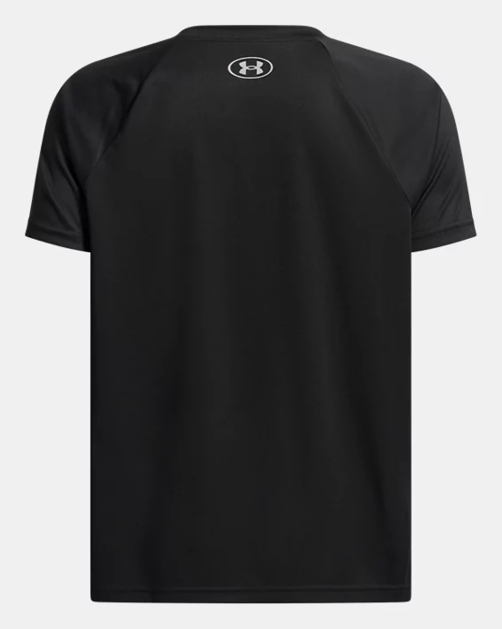UA Tech Hybrid Print Boys Short Sleeve (Extended Size) - Image 2