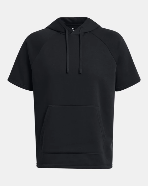UA Rival Fleece Mens Short Sleeve Hoodie - Image 4
