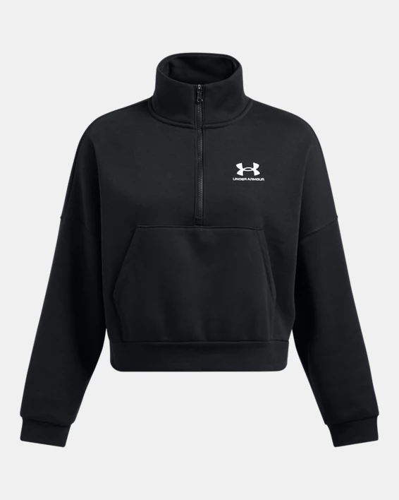 UA Icon Fleece Womens Oversized Zip - Image 5