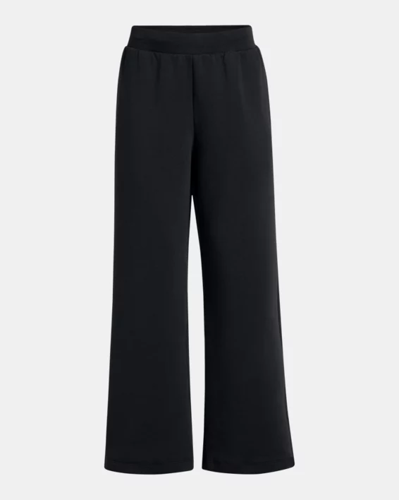 UA Unstoppable Fleece Womens Wide Leg Pants - Image 5