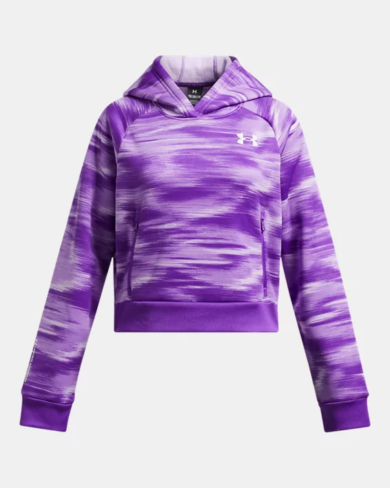 Armour Fleece Pro Print Girls Hoodie
