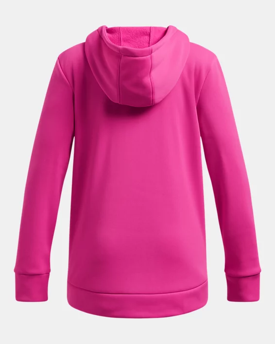 Armour Fleece Big Logo Girls Hoodie - Image 2