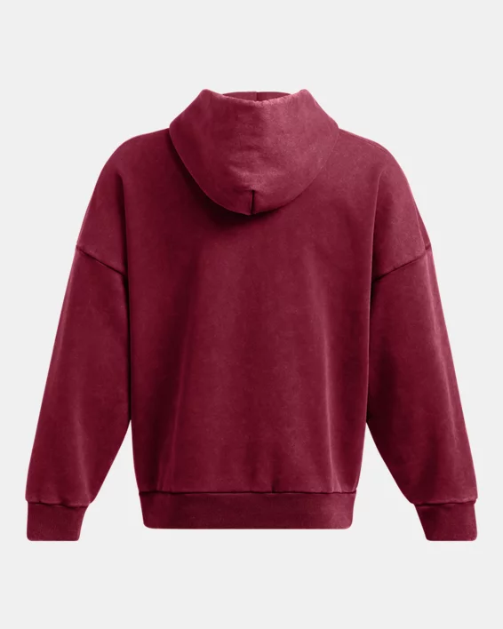 UA Icon Heavyweight Fleece Wash Mens Oversized Hoodie - Image 7