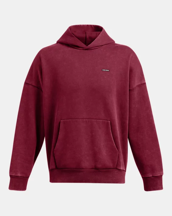 UA Icon Heavyweight Fleece Wash Mens Oversized Hoodie - Image 6