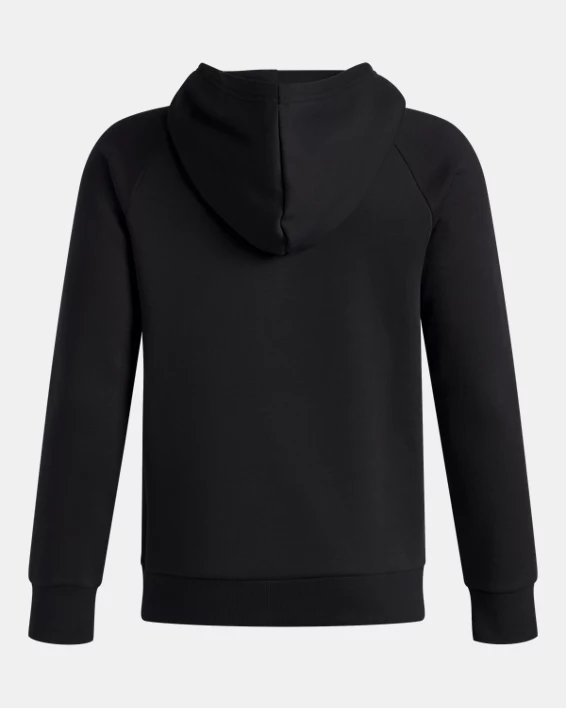 UA Rival Fleece Big Logo Print Fill Boys Hoodie - Image 2