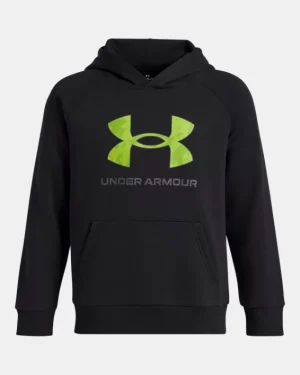 UA Rival Fleece Big Logo Print Fill Boys Hoodie
