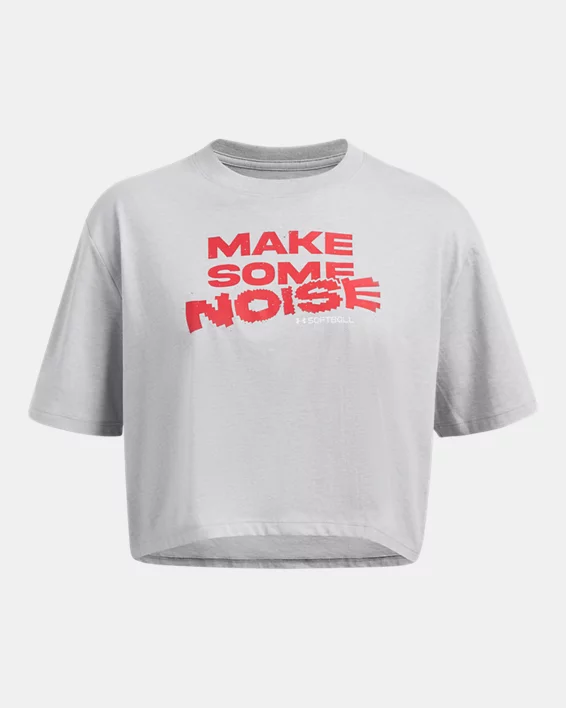 UA Make Noise Womens Short Sleeve - Image 3