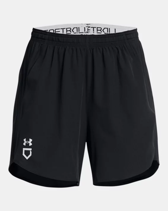 UA Utility Softball Womens 4.75 Shorts - Image 5
