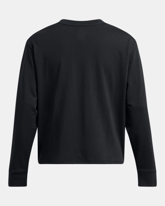 UA Heavyweight Boxy Womens Cropped Long Sleeve - Image 4