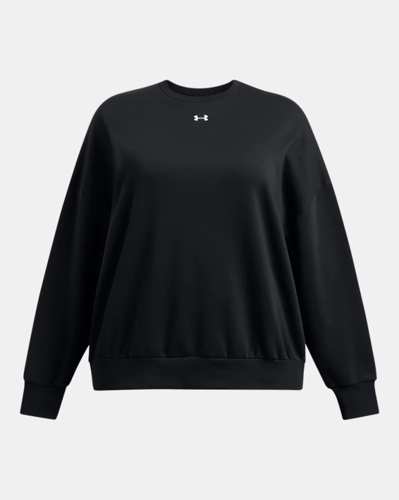 UA Rival Fleece Womens Oversized Crew - Image 3