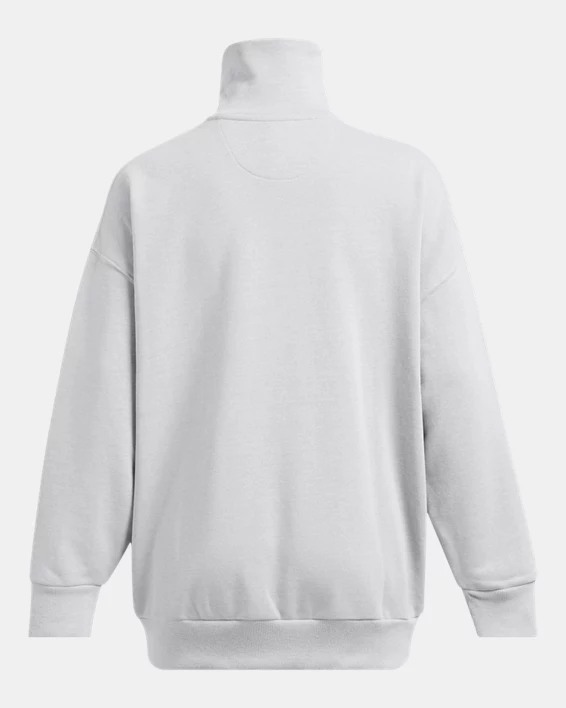 UA Rival Heavyweight Terry Womens Oversized Zip - Image 4