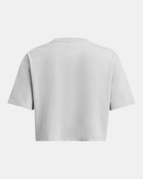 UA Boxy Crop Simple Womens Short Sleeve - Image 5