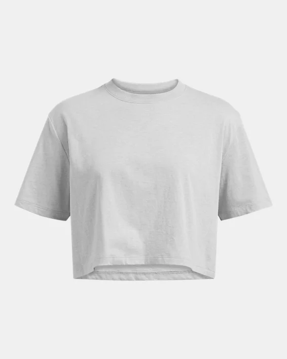 UA Boxy Crop Simple Womens Short Sleeve - Image 4