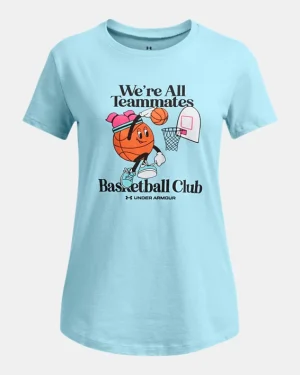 UA Basketball Girls Short Sleeve
