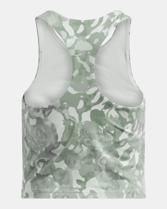 UA Motion Printed Girls Crop Tank - Image 2