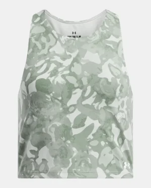 UA Motion Printed Girls Crop Tank