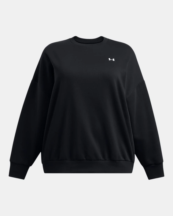 UA Rival Fleece Womens Oversized Crew - Image 3