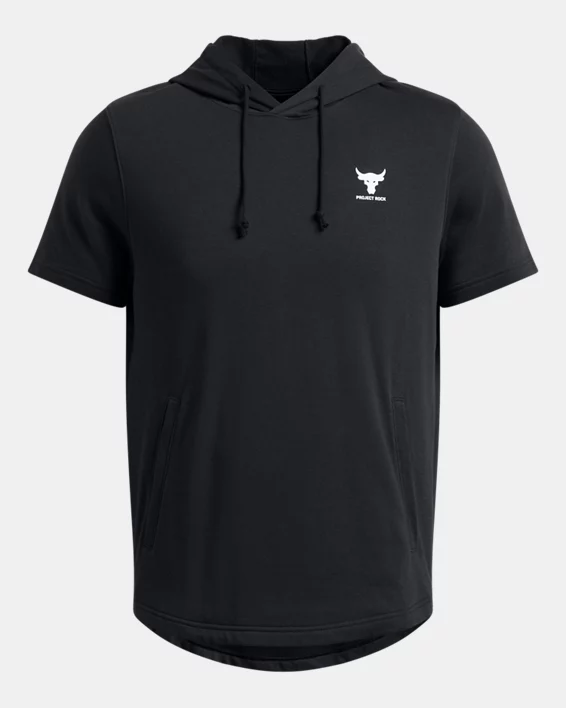 Project Rock Terry Mens Short Sleeve Hoodie - Image 3