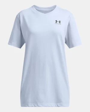 UA Rival Logo Girls Short Sleeve