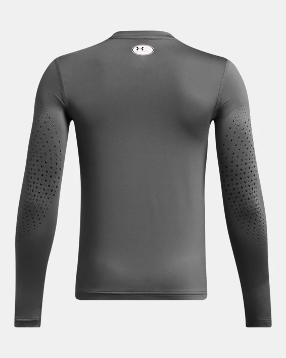 UA Hockey Grippy Boys Fitted Long Sleeve - Image 2