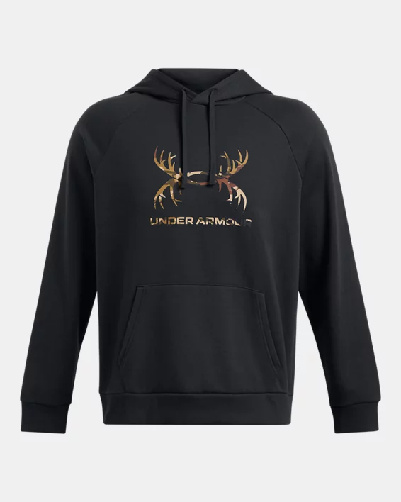 UA Rival Fleece Antler Hoodie Mens Hoodie - Image 4
