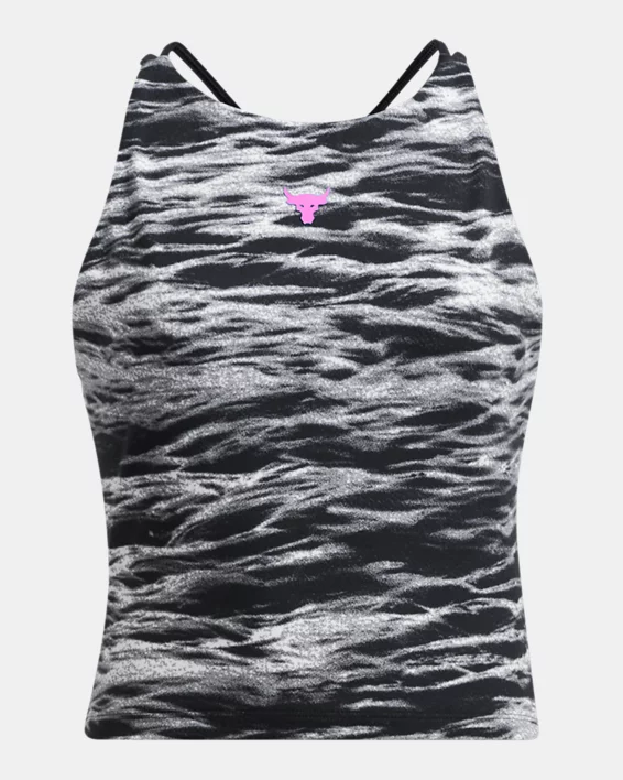 Project Rock Lets Go Bench To Beach Printed Womens Top - Image 4
