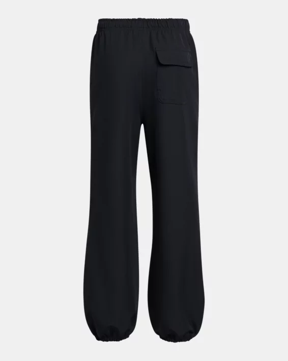 UA Unstoppable Woven Girls Wide Leg Pants - Image 2