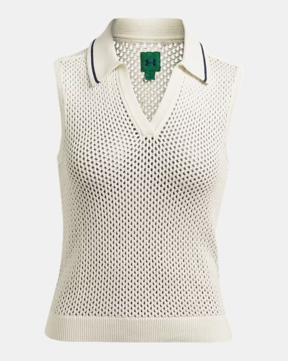 UA Premier Sleeveless Sweater Womens Polo - Image 3