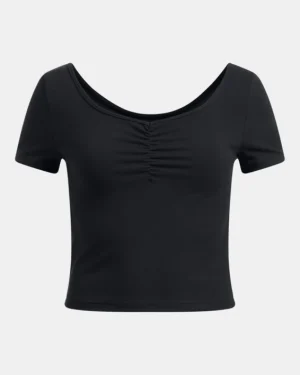 UA Motion Ruched Girls Short Sleeve